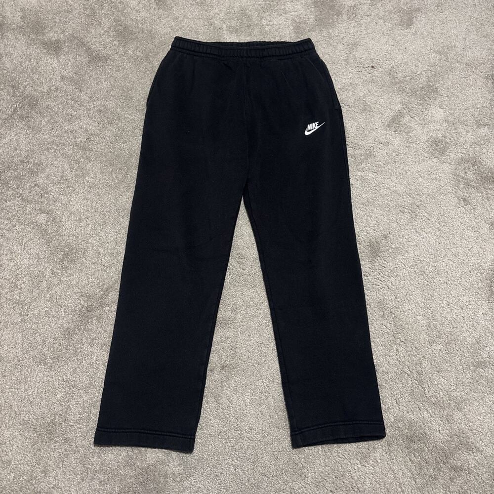Nike Mens Medium Black Club Fleece Sweatpants Joggers Swoosh BV2707-010